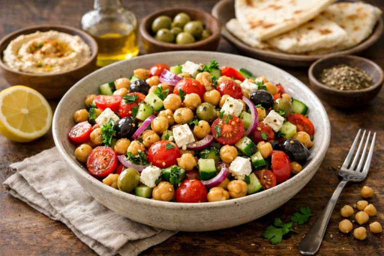 Recette de salade au pois chiches : une idée simple, protéinée et pleine de saveurs méditerranéennes